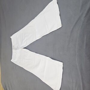 White Wide-Leg Pants